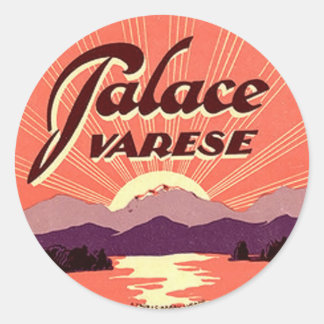 Vintage Hotel & Travel Sticker Runt Klistermärke