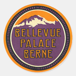 Vintage Hotel & Travel Sticker Runt Klistermärke