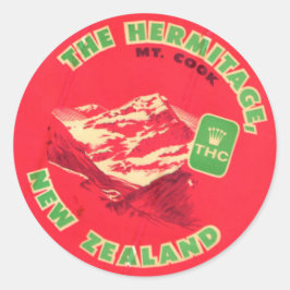 Vintage Hotel & Travel Sticker Runt Klistermärke