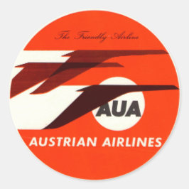 Vintage Hotel & Travel Sticker Runt Klistermärke