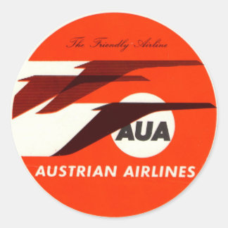 Vintage Hotel & Travel Sticker Runt Klistermärke