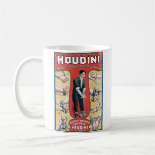 Vintage Houdini Handcuff Kung Reklam Poster Kaffemugg