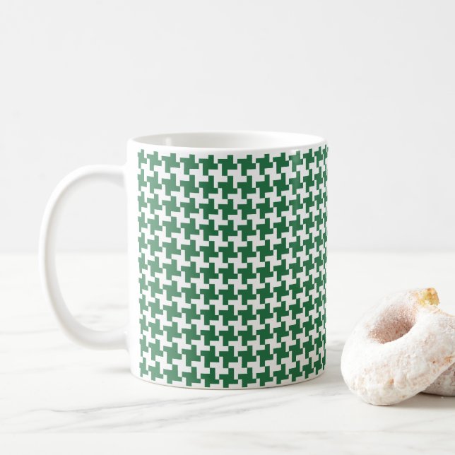 Vintage Houndstooth Kaffemugg (Med munk)