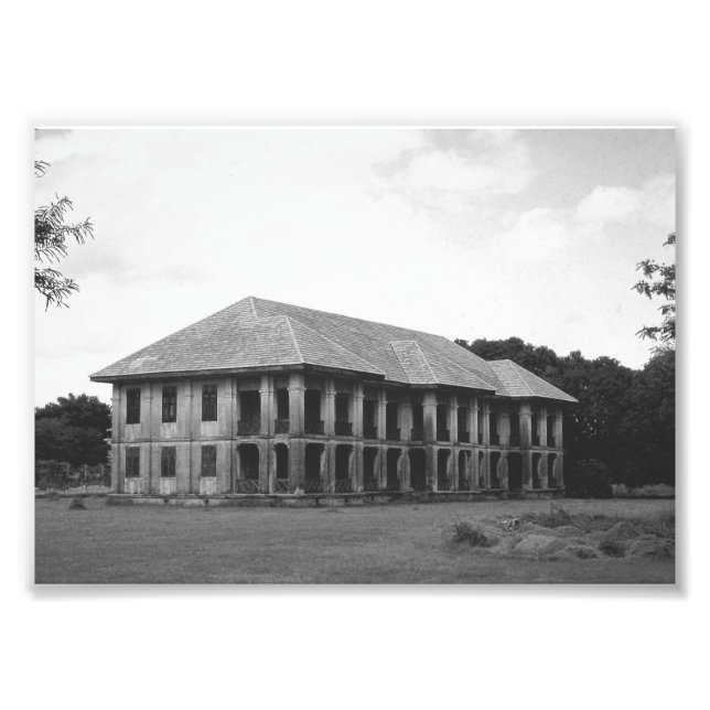 Vintage House Photo Print Fototryck (Framsidan)