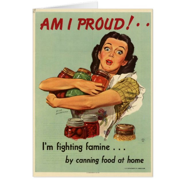 Vintage Housefru OBS Kort (Framsidan)