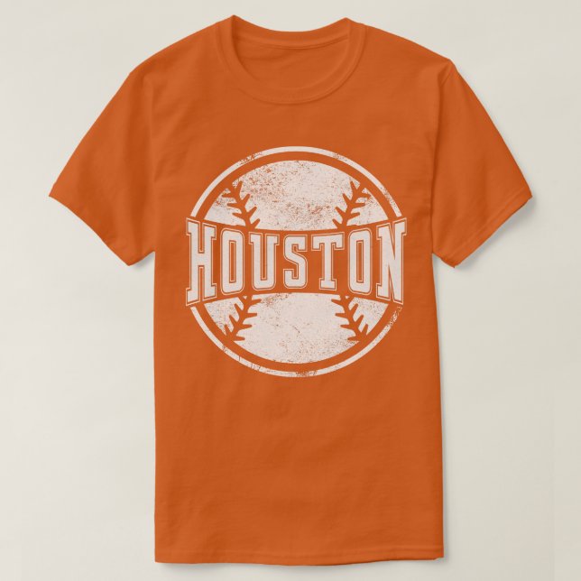 Vintage Houston Baseball Team Gift T Shirt (Design framsida)