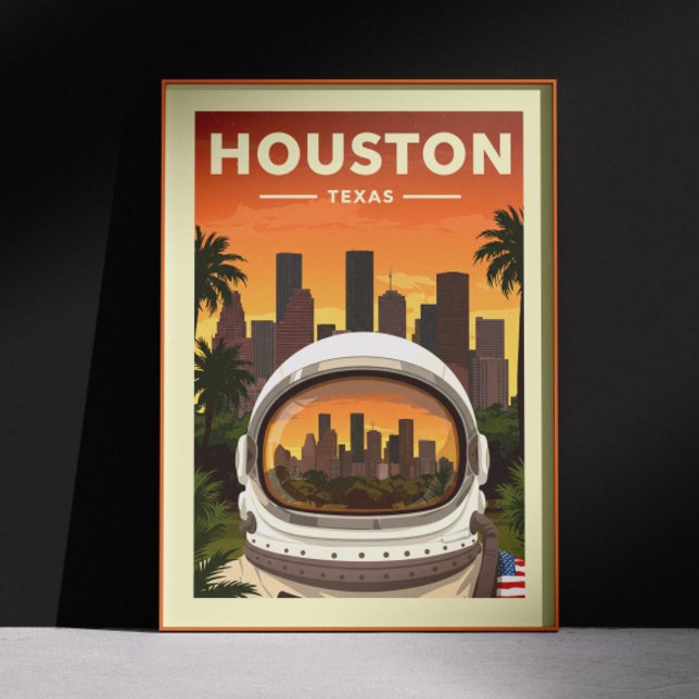 Vintage Houston Texas Poster (Skapare uppladdad)