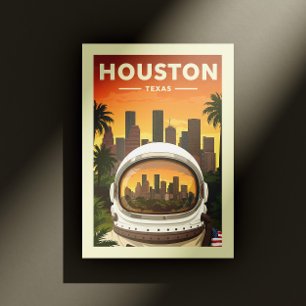 Vintage Houston Texas Vykort