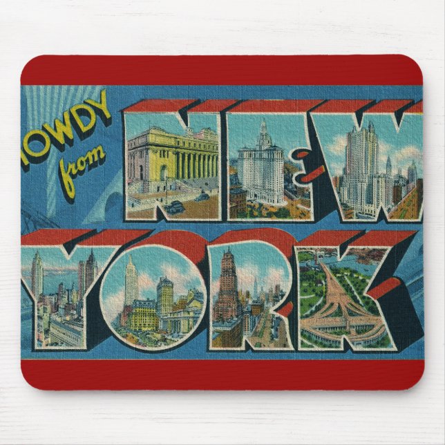 Vintage Howdy från New York Musmatta (Framsidan)