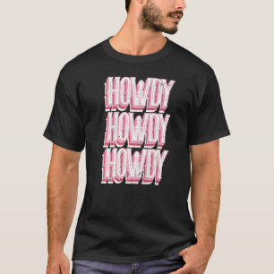 Vintage Howdy Rodeo Cowgirl Westernare Stil Land T Shirt