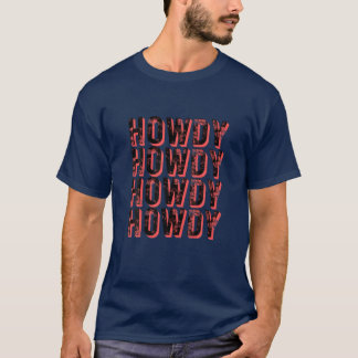 Vintage Howdy Rodeo Funny Westerna Land södra T Shirt