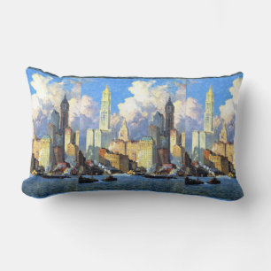 Vintage Hudson River Waterfront Lumbarkudde