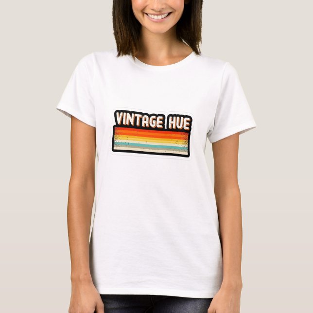 Vintage Hue Women's T-shirt Tee (Framsida)