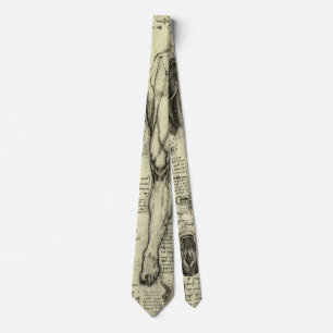 Vintage Human Anatomy Larynx Leg Leonardo da Vinci Slips