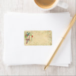 Vintage Humingbird Swirl-Adressetiketter Adressetikett<br><div class="desc">Se mer juldesign av Sandra</div>