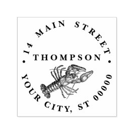 Vintage Hummer #1 Ritningens namn Returadress Självfärgande Stämpel