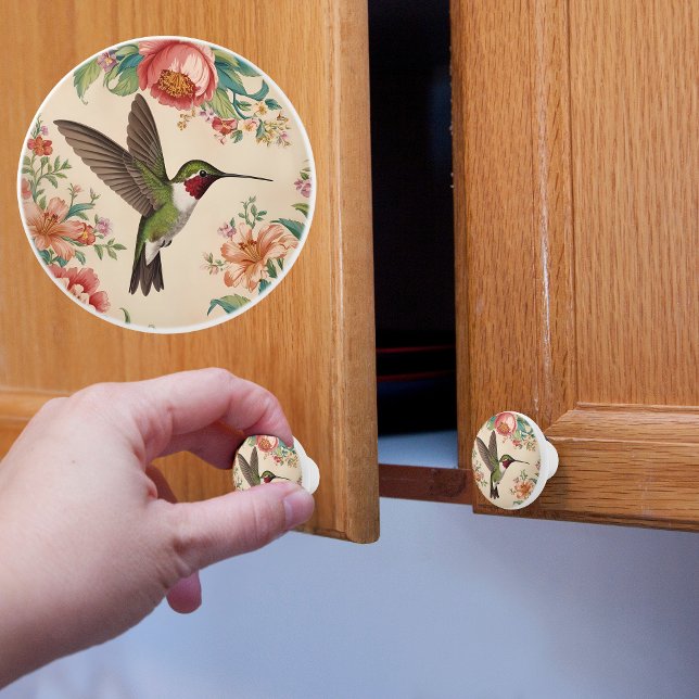 Vintage Hummingbird Knopp (Skapare uppladdad)