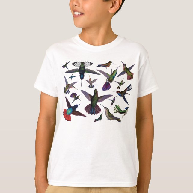 Vintage Hummingbird T-shirt (Framsida)