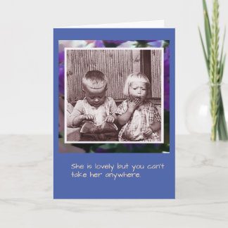 Vintage humor Blueberry-barnkort Kort