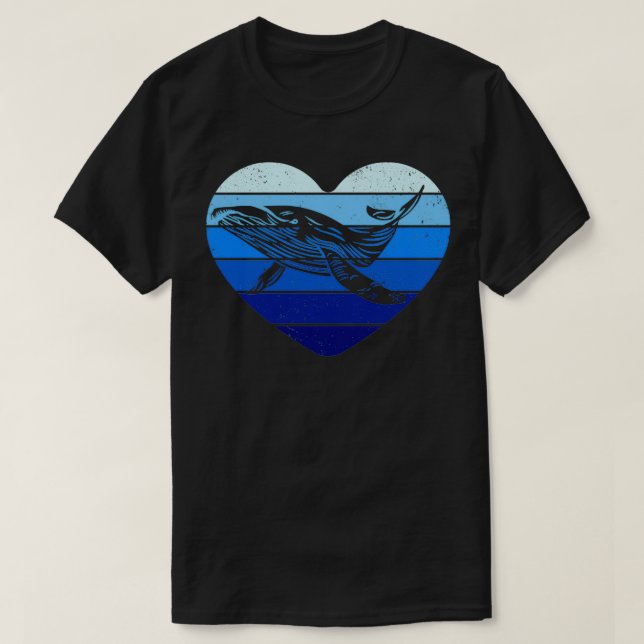 Vintage Humpback Whale T Shirt (Design framsida)