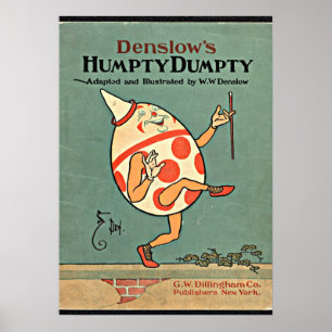 Vintage Humpty Dumpty Poster