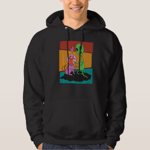 Vintage Hund Alien Hoodie