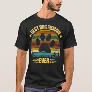 Vintage Hund Memaw Hund Memaw Mors dag T Shirt
