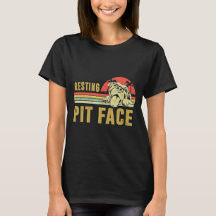 Vintage Hund Pitbull Reparation Pit Ansikte Pitbul T Shirt