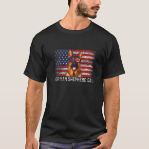 Vintage Hund Retro German Shepherd Pappa Far Pappa T Shirt