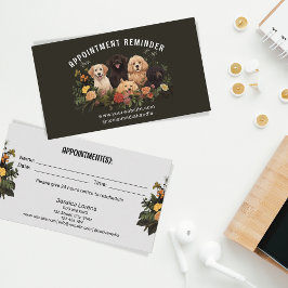 Vintage Hund Sitter Groomer Djuromsorg Möte Visitkort