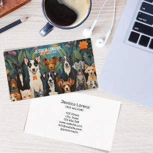 Vintage Hund Sitter, Pet Groomer, Veterinär Visitkort