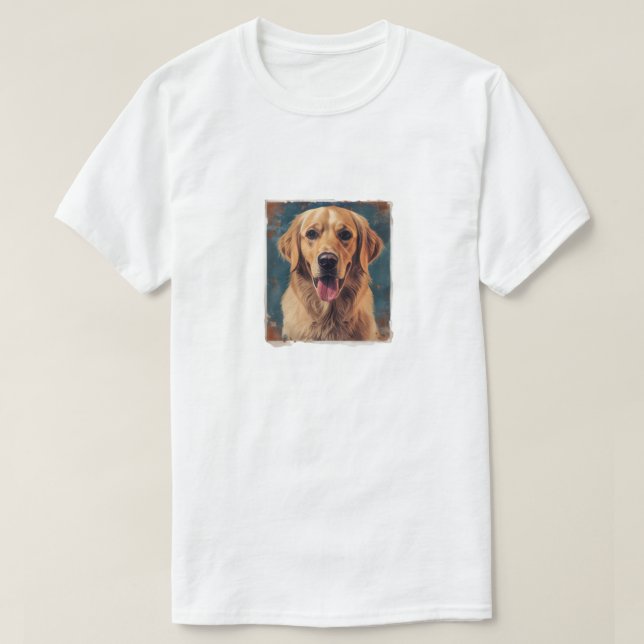 vintage hund T-Shirt (Design framsida)