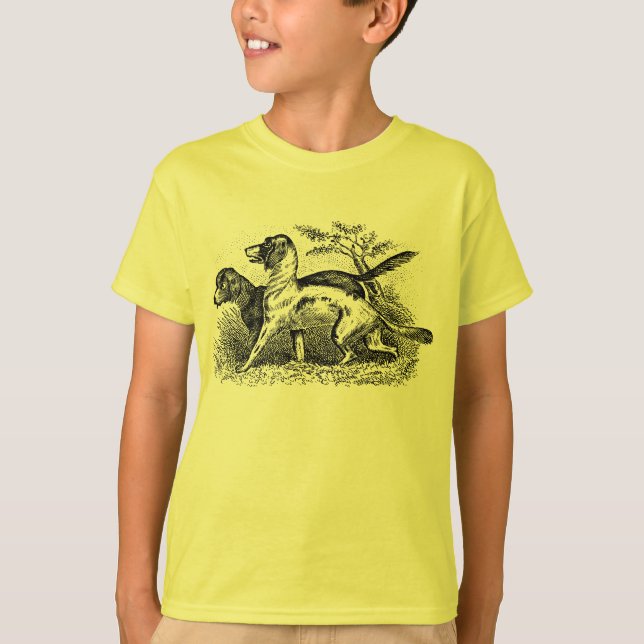 Vintage Hundar Tee Shirt (Framsida)