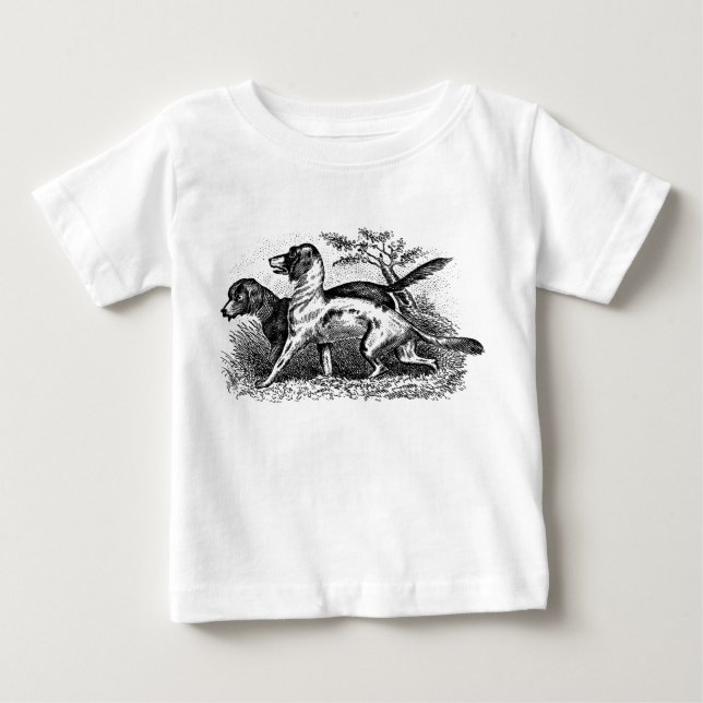 Vintage hundar tee shirt (Framsida)