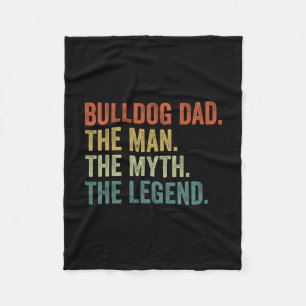 Vintage hundpappa Man Myte Legend Fleecefilt