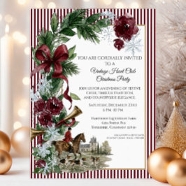 Vintage Hunt Club Julfest Inbjudningar