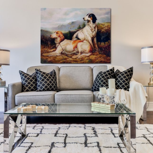 Vintage Hunting Hundar Porträtt Poster (Skapare uppladdad)