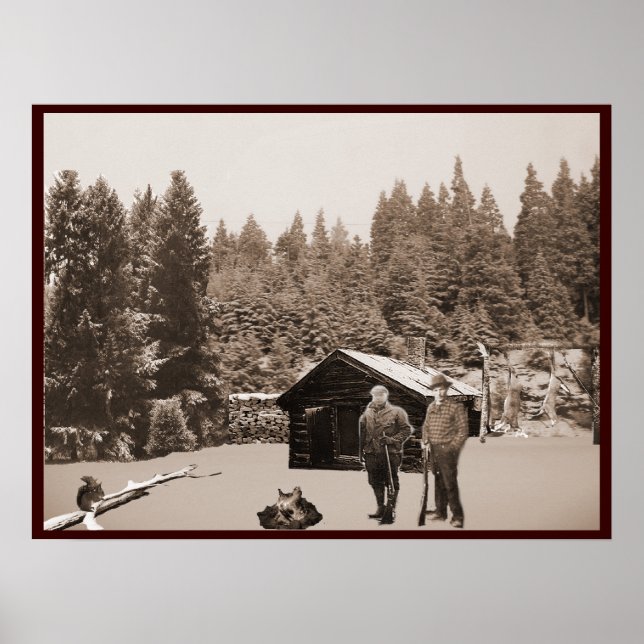 Vintage Hunting Poster (Framsidan)