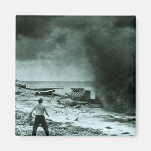 Vintage Hurricane-våg Magnet