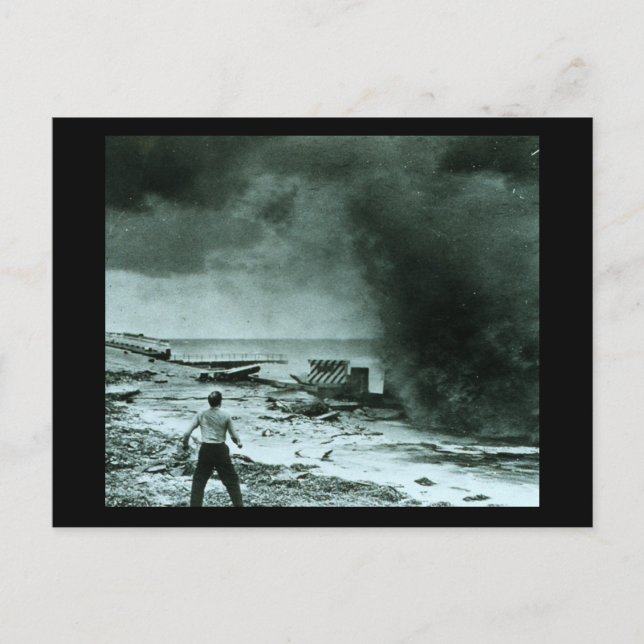 Vintage Hurricane Wave Vykort (Framsida)