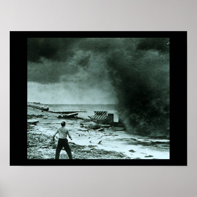 Vintage Hurricanevåg Poster (Framsidan)
