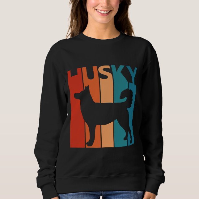 Vintage Husky Owner T Shirt (Framsida)