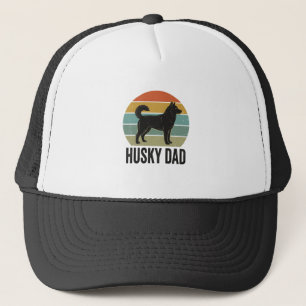 Vintage Husky Pappa Retro Hund Vektor Design_1 Keps
