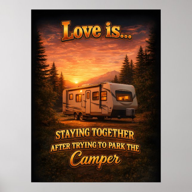 Vintage husvagn bootleg poster (Framsidan)