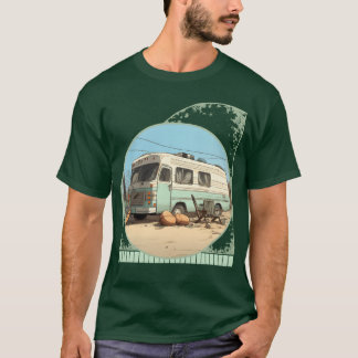 Vintage husvagnscamping och Pickleball livsstil vi T Shirt