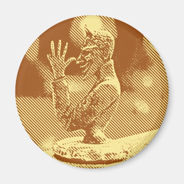 Vintage Huva Ornament Magnet (Framsidan)