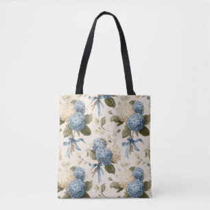 Vintage Hydrangea Bukett Mönster Tygkasse