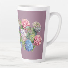 Vintage Hydrangea Latte Mug