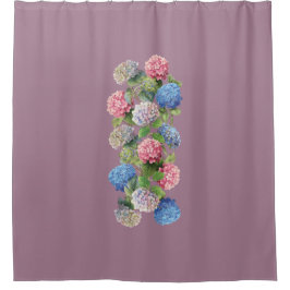 Vintage Hydrangea Shower Curtain
