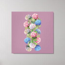 Vintage Hydrangea Stretched Canvas